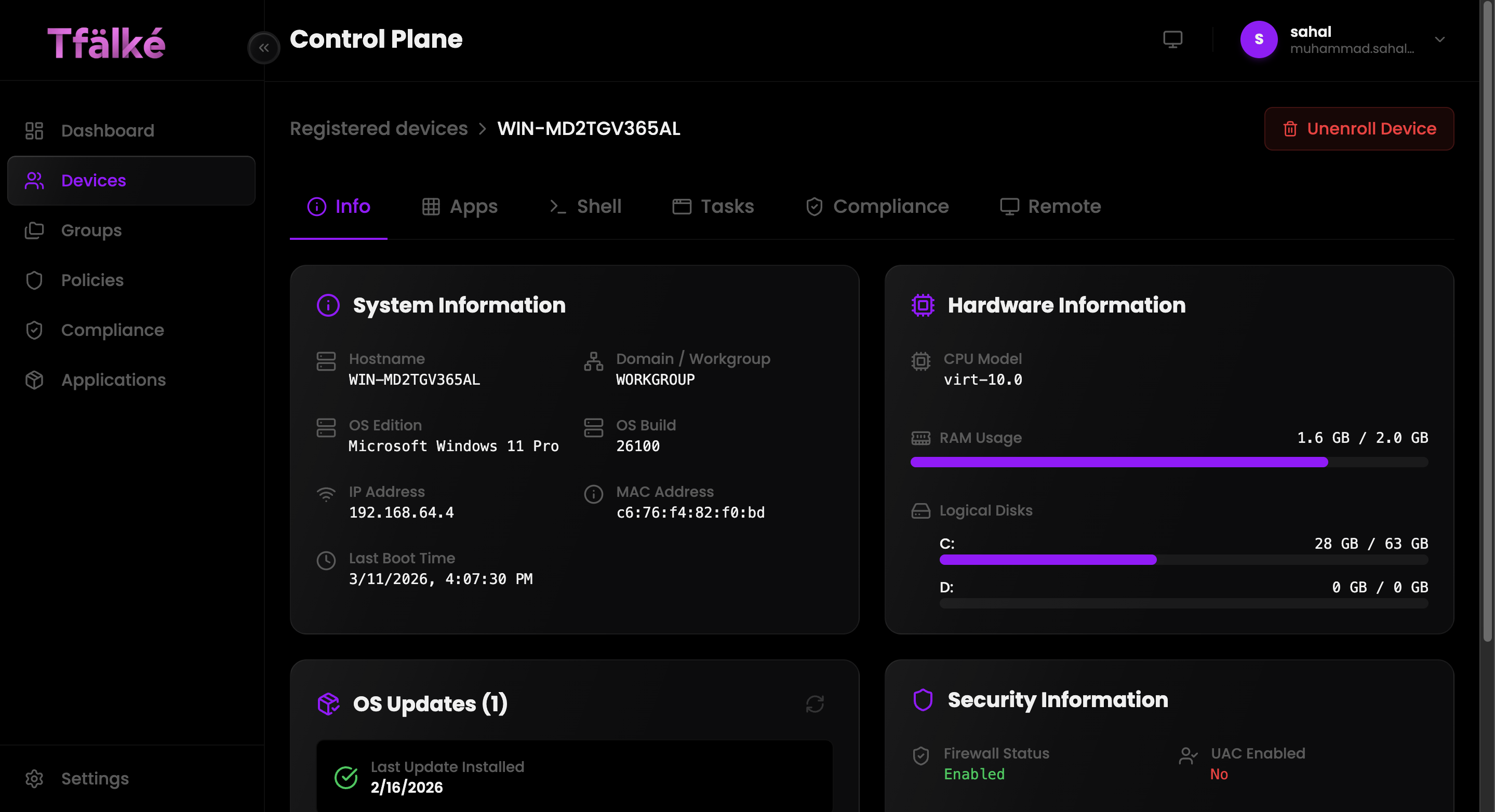 Device Information